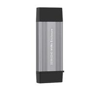 Widybord 1 PZ NVME SSD Case M2 Adattatore NVME Recinzione Esterna PCIE NVME M/M+B Chiave A USB 3.1 10Gbps Supporta 2230 2242 M.2 SSD Box In Lega di Alluminio NVME Enclosure