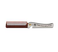 Widybord 1 Pz Uomini Pieghevole Tasca Pettine PP Denti Districante Capelli Barba Pettine Manico In Metallo Pieghevole Pettine Baffi Facciale Pettine
