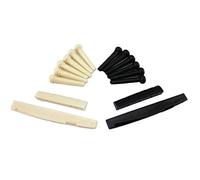 Widybord 1 set di perni per ponte in ABS e nero e, parti di ricambio per chitarra acustica