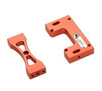 Widybord 1 Set di Supporto Fisso Del Magazzino Servo Sterzo Metallo Auto Rc per B14 B24 C14 C24 B16 B36 MN D90 D91, Rosso