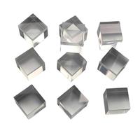 Widybord 10 blocchi quadrati in acrilico trasparente da 2,5 x 2,5 x 2,5 cm - i lati sono lucidati, asta quadrata in plastica, facile da installare, facile da usare