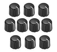 Widybord 10 manopole di controllo potenziometro per chitarra elettrica manopole tono volume nero tipo D 6 mm