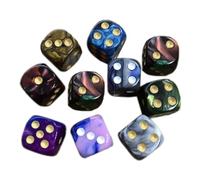 Widybord 10 Pezzi Colore Casuale 16MM D6 Dadi Acrilico Standard per Giochi di Ruolo Facile da Usare