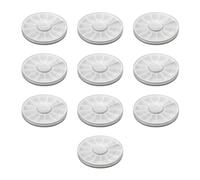 Widybord 10 Pezzi di Plastica per Decorazioni per Unghie, Girevole, Ruota Vuota, Perline di Strass, Trasparenti