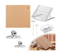 Widybord 104 Pizzo e Supporti Regolabili in Metallo con Clip a Spille a T Forniture di Pizzo Strumenti di Pizzo per Bracciali in Corda Intrecciata
