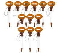 Widybord 12 penne a sfera a forma di cerchio da calcio, penne a inchiostro nero fantasia a tema sportivo divertente per festa di compleanno forniture per feste facili da usare