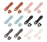 Widybord 12 PZ Chiusura a Cucire per Borsa a Mano, 6 Colori Come Indicato, in Pelle Sintetica Chiusura a Cucire in Pelle Sintetica per Borsa con Fibbie a Patta
