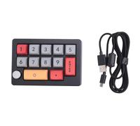 Widybord 13 Macro Programmabile Hot Swappable Interruttore Meccanico 7 Colori RGB Light Gaming Mini Tastiera Meccanica Nero