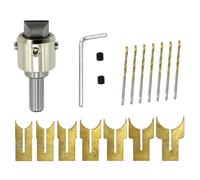 Widybord 16 tagliaperle da 14 a 25 mm, tagliaperle per legno, fresa a sfere, fresa per legno, morbida e dura, strumenti di fresatura durevoli