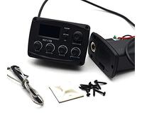 Widybord -17B Chitarra Acustica EQ Preamplificatore con Digital Procedding Tuner 3 Band EQ Equalizzatore con Accordatore Pickup Chitarra