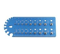 Widybord 18 Controlli di Filettatura Dado e Bulloni, Misura Dado e Bullone a Filettatura Finale, Set di Caccia-Fils Versatile