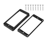 Widybord 2 anelli di montaggio per pickup humbucker, curvi, neri, per chitarra elettrica