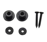 Widybord 2 cinghie a forma di per chitarra elettrica, acustica, basso, colore nero