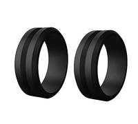 Widybord 2 Pezzi 8mm Popolare 7-14 Dimensioni per le Donne Silicone Cool Anelli Anello di Nozze in Silicone Anello Sport All'aperto Ambiente 14