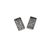 Widybord 2 pezzi Openwork 12 fori humbucker chitarra pickup cover parti di ricambio per LP chitarra elettrica, nero 70 x 38 x 16 mm