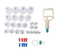 Widybord 24Pcs Cinese Biomagnetico Vuoto Coppettazione Casa Coppettazione Terapia Set Corpo Rilassare Muscoli Stretti Massaggio Strumento di Sollievo