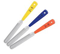 Widybord 3-Pack Chitarra Dado File String Pillow Tool Double Face Chitarra Dado Sloted Saddle File Luthier Guitar Steel Fret Dado File Chitarra Basso Mandolino Strumento di Riparazione