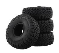Widybord 4 Pezzi 115x44MM Gomma Gomma Morbida Ruota da 1.9 Pollici Pneumatico da Terreno Roccioso per Auto su 1/10 RC -4 Axial SCX10 90046