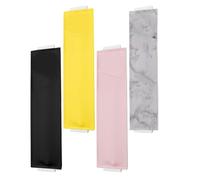 Widybord 4 pezzi portapenne a fascia elastica regolabile in pelle PU per penne per diari con copertina rigida per regalo di Natale staccabile, facile da installare, facile da usare