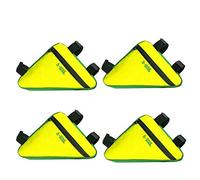 Widybord 4 Pezzi Series Borsa a Tre Angoli da VéLo Borsa da Sella per VéLo Sella Sella per VeLo Esterna Telaio del Tubo (Giallo)