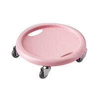 Widybord 4 Ruote Piastra scorrevole muscolare addominale Esercizio Multifunzione Corpo Sistema di esercizio Rullo Fitness Mute Ruota,Rosa