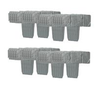 Widybord 40 Pezzi Recinzione da Giardino Imitazione Pietra Pianta Supporto Paletto Esterno Paesaggio Bordo Decorativo A