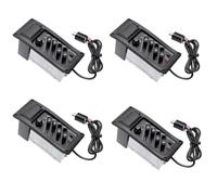 Widybord 4set EQ-7545R 4 Bande Chitarra Acustica EQ Preamp Equalizzatore EQ 7545R Pickup Amplificatore Uscita 6.5MM Facile da Usare