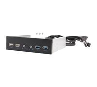 Widybord 5.25 Pollici Desktop Pc Caso Pannello Frontale Interno Hub Usb 2 Porte Usb 3.0 E 2 Porte Usb 2.0 Con Hd Audio Port 20 Pin Connettore, 203942