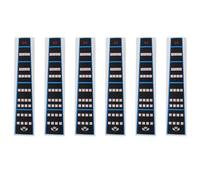 Widybord 6X Guida per Dito di Violino/Fingerboard Sticker Fret Guida Finger Finger Label per Dimensione 4/4