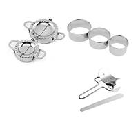 Widybord 7 Pezzi Series Produttore di gnocchi, 2 stampi per gnocchi 3 x gnocchi di pelle produttore di gnocchi taglio ravioli empanadas stampa stampo
