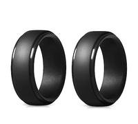 Widybord 8Mm Popolare Silicone Cool Anelli Donne Silicone Anello di Nozze Anello di Sport All'aperto Ambiente 2 Pezzi 14