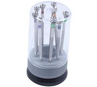 Widybord 9Pcs 0.8mm-2.0mm Cacciavite Cacciavite Kit di Riparazione Strumenti di Riparazione Set per Orologi Vetro,