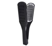 Widybord A Doppia Faccia con Setole di Cinghiale, Pettine, Morsetto, Antistatico, Piastra per Capelli, Pettine, Stecca per Capelli, Nero