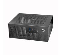 Widybord A09 HTPC Custodia Del Computer Mini ITX Telaio del PC del Telaio Desktop USB3.0 Type-C Custodia Del Computer Computer Domestico Facile da Usare Nero