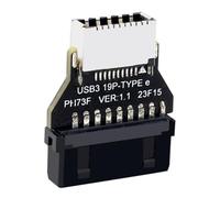 Widybord Adattatore convertitore USB3.0 a 19 pin / 20 pin a tipo E, telaio, pannello, porta plug-in di tipo C per scheda madre del computer, installazione semplice, facile da usare