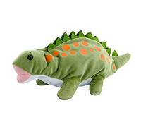 Widybord Astuccio per ragazzi, morbido astuccio in peluche 3D, astuccio per cancelleria per articoli scolastici, astuccio per penne, dinosauro verde, Verde