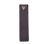 Widybord Astuccio portapenne in vera pelle con a pressione per penna a sfera roller-stilografica, viola, Viola