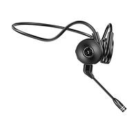 Widybord Auricolare a Conduzione Ossea M1 senza Bluetooth SteReo Gancio per le orecchie Sport Cuffie con Microfono-Nero