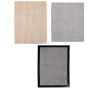 Widybord Barbecue Grill Mesh Mat Antiaderente, Set di 3 tappetini per barbecue per grill all'aperto, tappetino da cottura resistente al calore, 40 x 33 cm