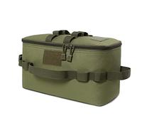 Widybord Borsa da per Esterni, per fornello a Gas, Contenitore per Il Trasporto, Borsa da Picnic, Organizer per Utensili da Cucina, Cachi, Verde Militare