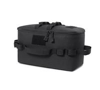 Widybord Borsa da per Esterni, per fornello a Gas, Contenitore per Il Trasporto, Borsa da Picnic, Organizer per Utensili da Cucina, Nero