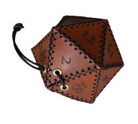 Widybord Borsa per D20 in Pelle PU, Portatile, con Coulisse, per Gioco, Borsa per DND,