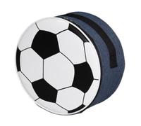 Widybord Borsa per il pranzo da calcio con cintura, termica rotonda riutilizzabile per la scuola pic-nic, campeggio all'aperto, blu navy, facile da usare