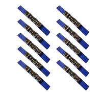 Widybord Campanelle Orff blu scuro, 10 pezzi, multi-sfaccettato, per lo sviluppo delle abilità, strumento per prestazioni di danza, facile da installare e facile da usare