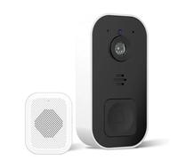 Widybord Campanello Visivo Intelligente Senza Remote per, Monitor di Visione Notturna Ad Alta Definizione, Videocitofono, Campanello Bianco