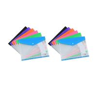 Widybord Cartelle organizer tascabile per raccoglitore, confezione da 12 cartelle estensibili, buste, cartelle con 11 fori per raccoglitore a 2/3/4 anelli
