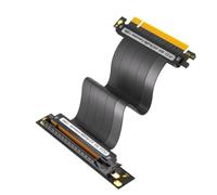 Widybord Cavo Di Estensione PCIE 4.0 16X 64GBS ad Alta Velocità per Scheda Riser GPU, Angolo di 90 Gradi) Lunghezza 25cm