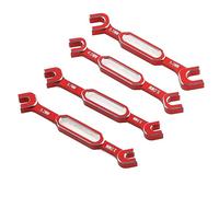 Widybord Chiave di Regolazione dell'Asta di Spinta, Strumento di Rimozione della Giunto A Sfera Dado Tenditore per Accessori di Ricambio Auto RC 3/3,2/3,5/3,7/4/5/5,5/6 mm - Rosso