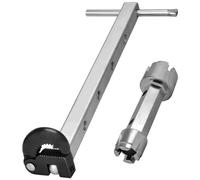 Widybord Chiave per lavabo, chiave per lavabo, chiave per lavandino, capacità regolabile da 3/8 PB a 1-1/4 PB, mascella per strumento chiavi idraulico vasca