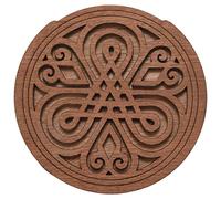 Widybord Chitarra in legno Soundhole Sound Hole Cover Block Feedback Buffer legno di mogano per chitarre folk acustiche EQ 7#